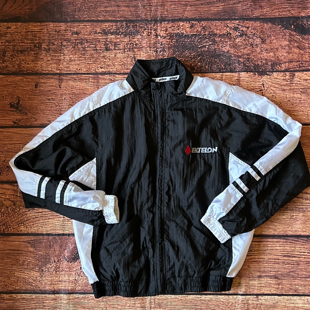 Prince Team Ektelon black and white windbreaker jacket Size‎ Medium